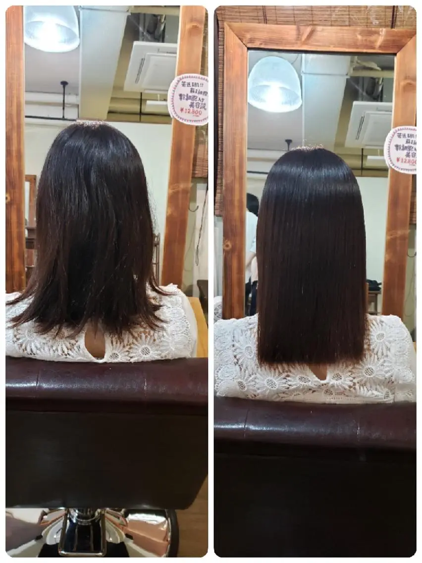 セミロング 髪質改善 鈴木 昌浩のヘアスタイル