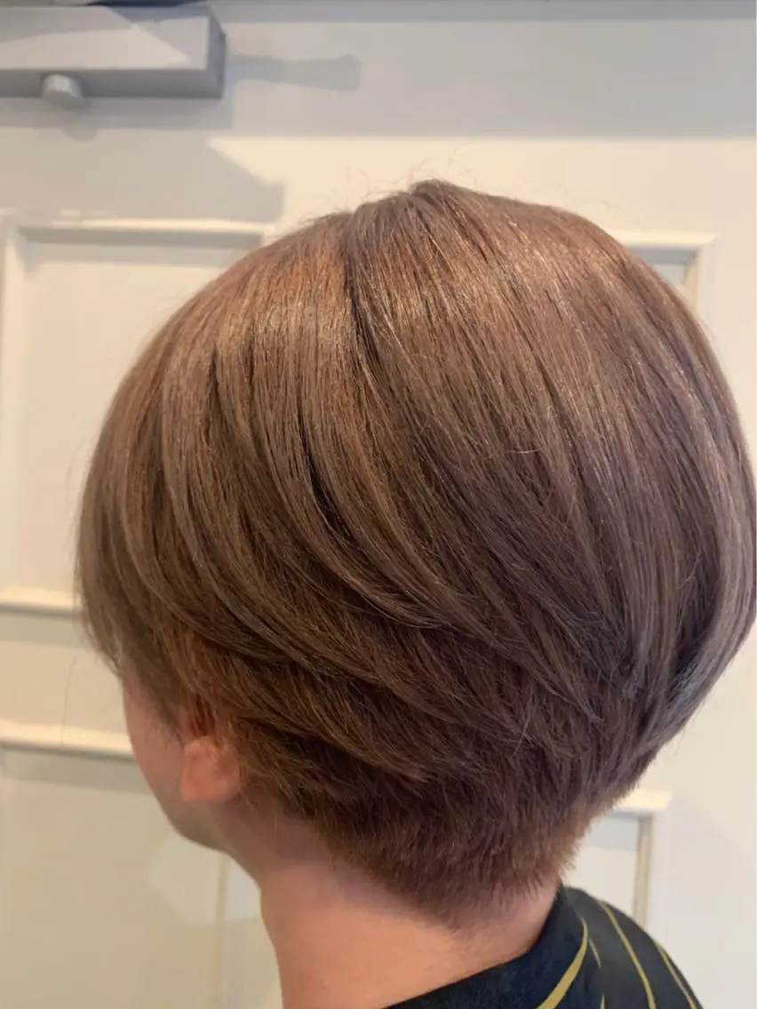 ショート カラー ベージュカラー ラベンダーカラー ラベンダーベージュ 🫟Blanco🫟 Color&Careのヘアスタイル