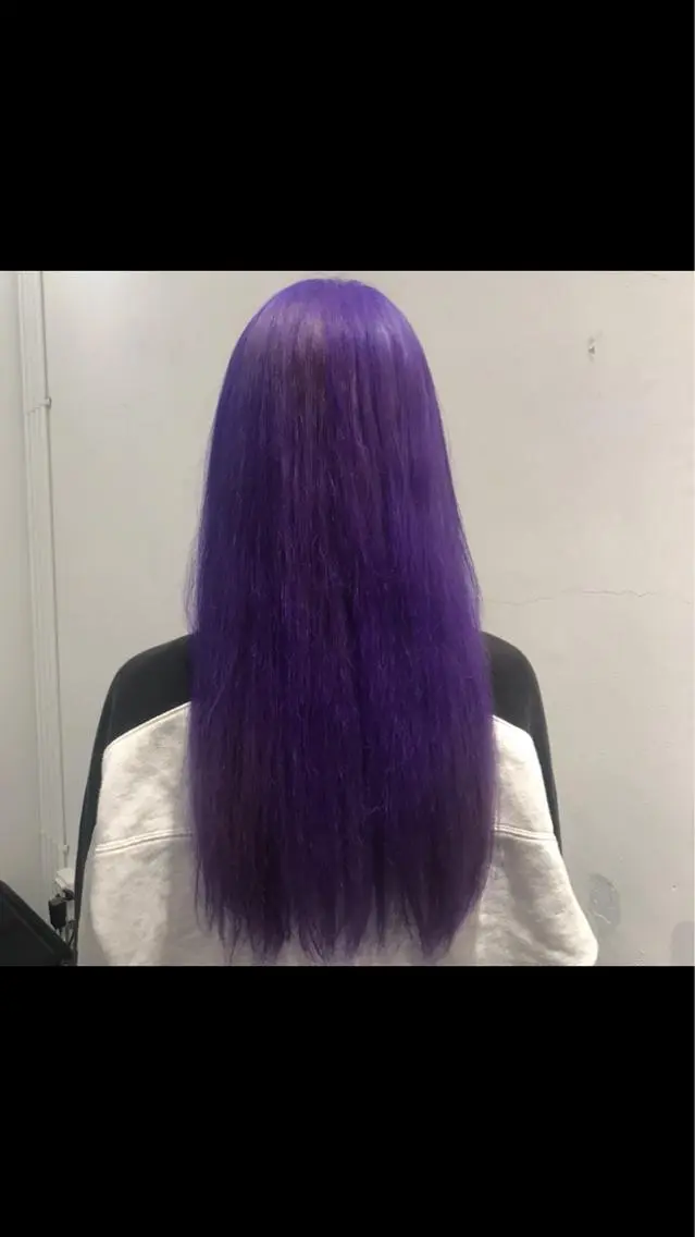ロング ヘアカラー サイレント美容師 アイリィのヘアスタイル