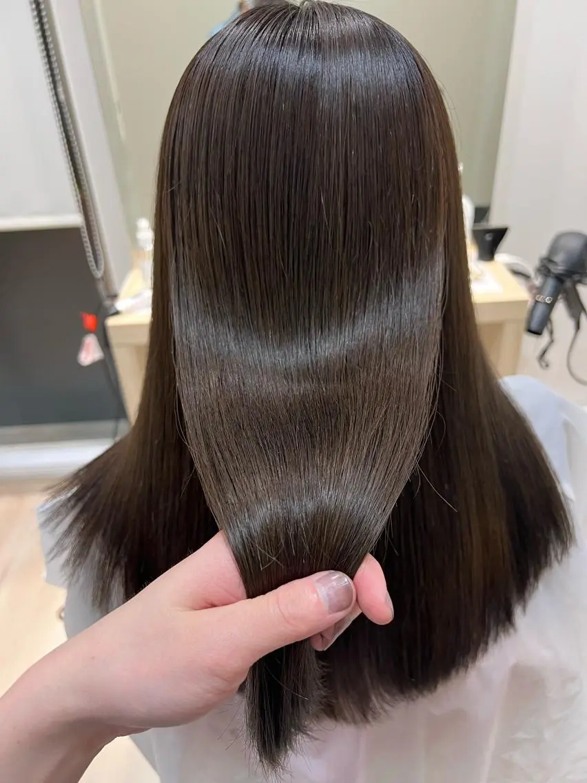 ミディアム カラー トリートメント 外国人対応 佐久間のヘアスタイル