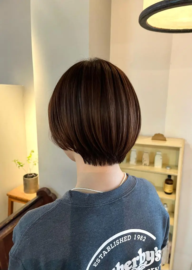 ショート ショートボブ オレンジブラウン ボブ ショートヘア room3小出 奈央子のヘアスタイル