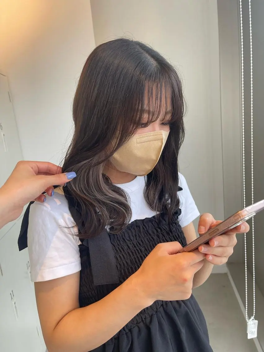 ロング カラー カット ヘアカラー トリートメント 店長 MANAMI /ブリーチ/骨格ボブのヘアスタイル