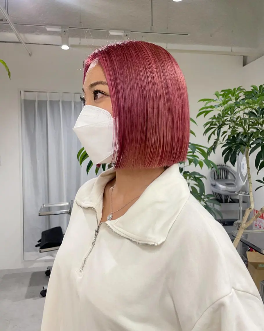 ショート ヘアカラー 透明カラー/レイヤー misaki °＊のヘアスタイル