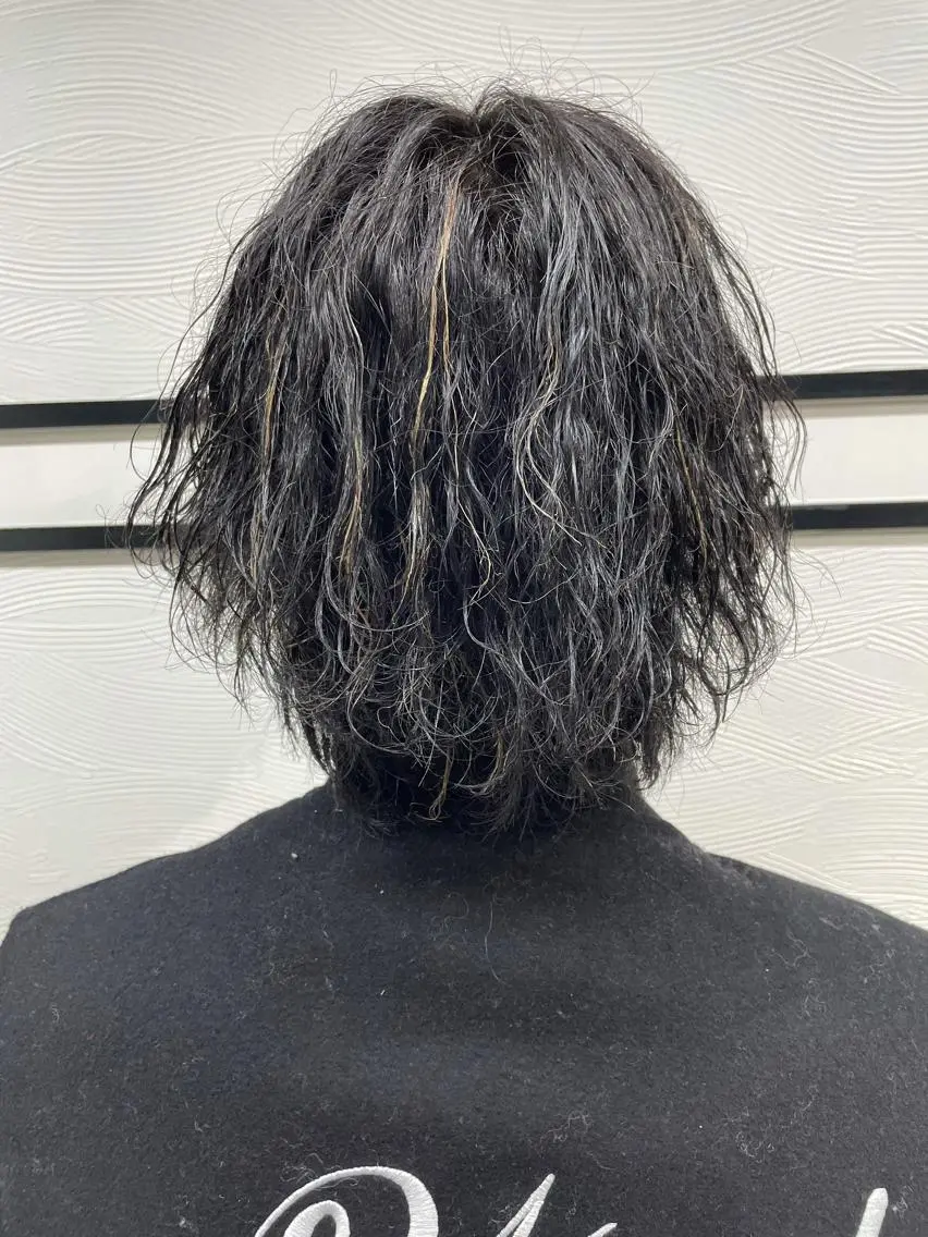 パーマ メンズ カット パーマ 大阪メンズ 美容師井上智博のヘアスタイル