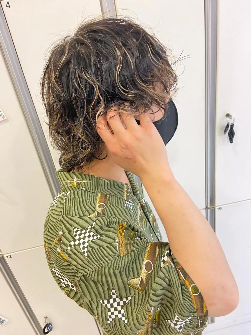 ミディアム ミディアムパーマ 田谷 夏生のヘアスタイル