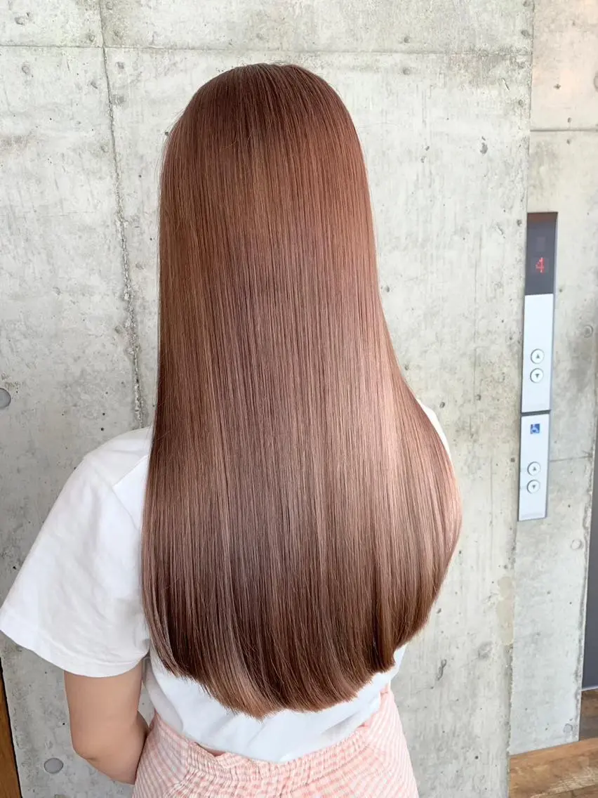 ロング カラー ブラウンカラー ヘアカラー トリートメント 🎨デザイン🥇 美髪・艶髪　日暮千敬のヘアスタイル