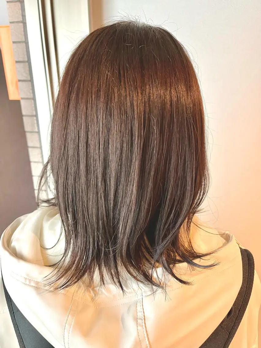 ミディアム カラー ヘアカラー うしだ かおるのヘアスタイル