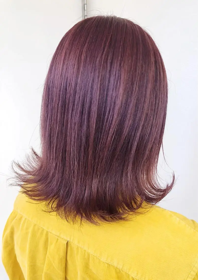ミディアム カラー ピンクカラー カット ヘアカラー トリートメント ヘアセット 千葉 大聖のヘアスタイル