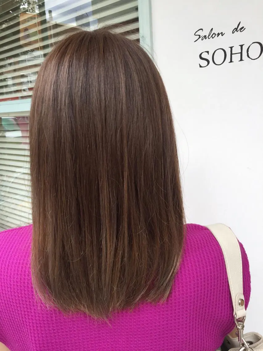 ミディアム カラー アッシュ ◇おの あすか◇のヘアスタイル