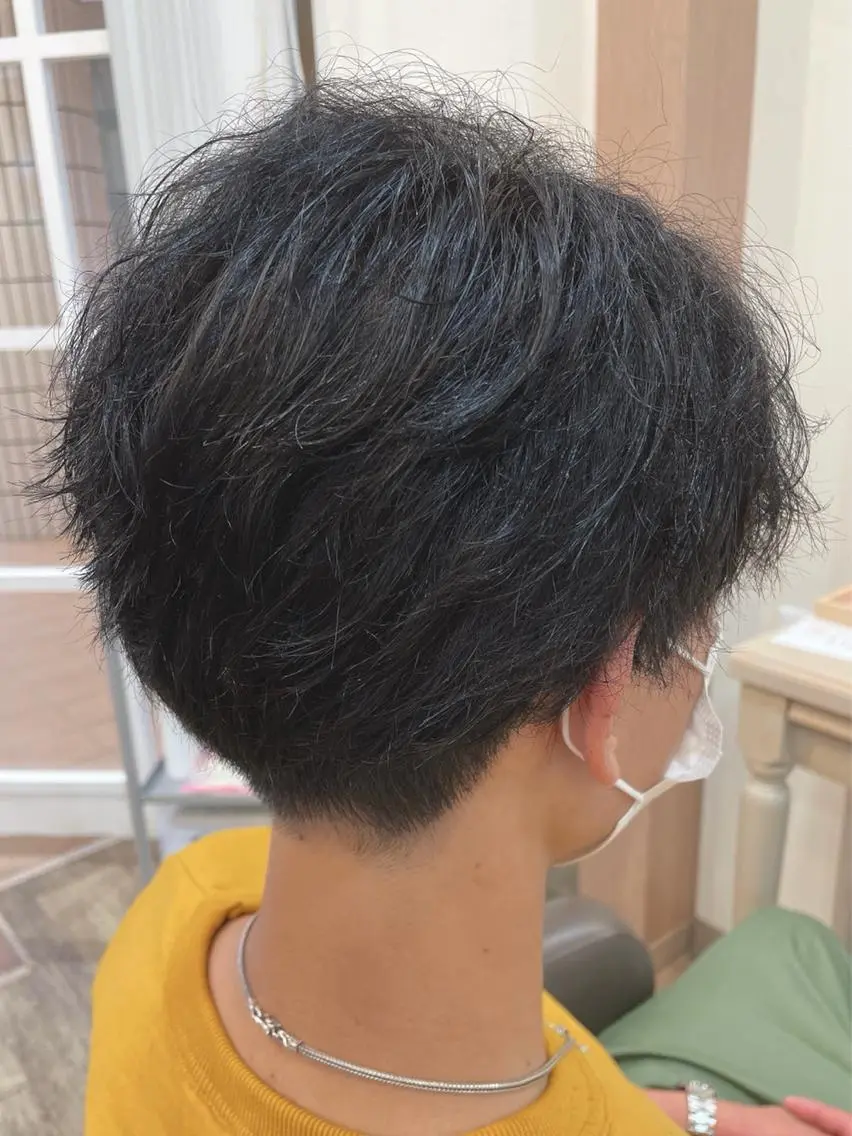 ショート メンズ メンズパーマ くせ毛 メンズパーマ🌀/ 中村郁未のヘアスタイル