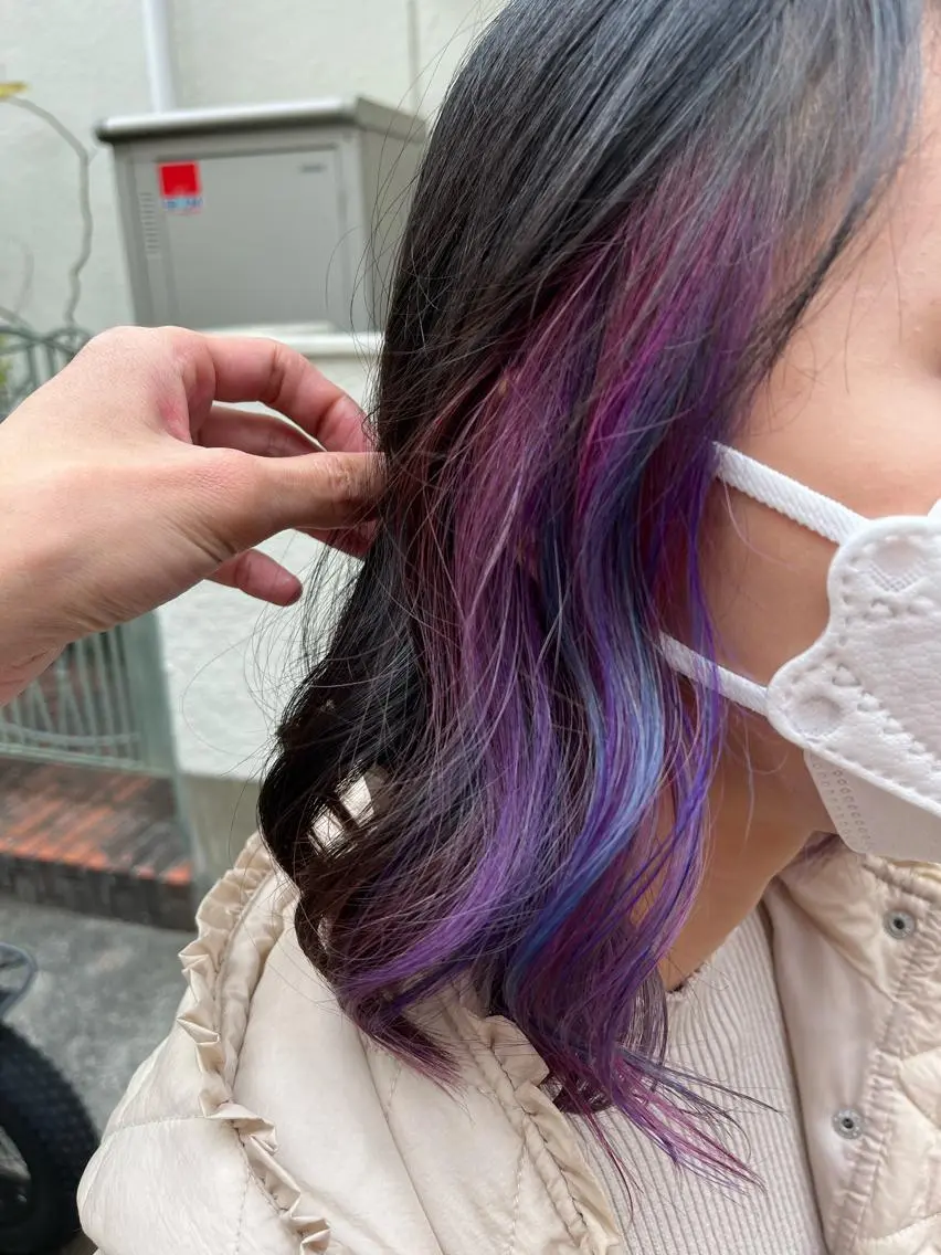 ミディアム カラー ショートボブ ボブレイヤー アッシュ バレイヤージュ ミストバング カット ヘアカラー トリートメント 原宿サロン代表 デザインカラー伊藤卓のヘアスタイル