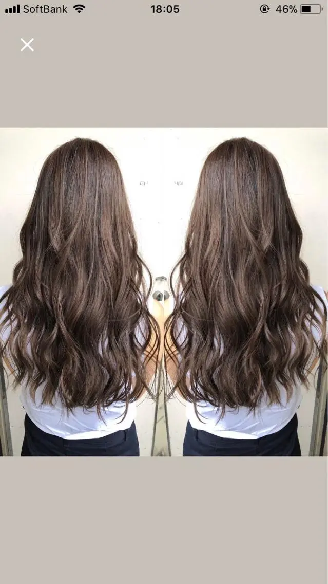 ロング エクステ ヘアカラー エクステ KR2S マネージャーのヘアスタイル