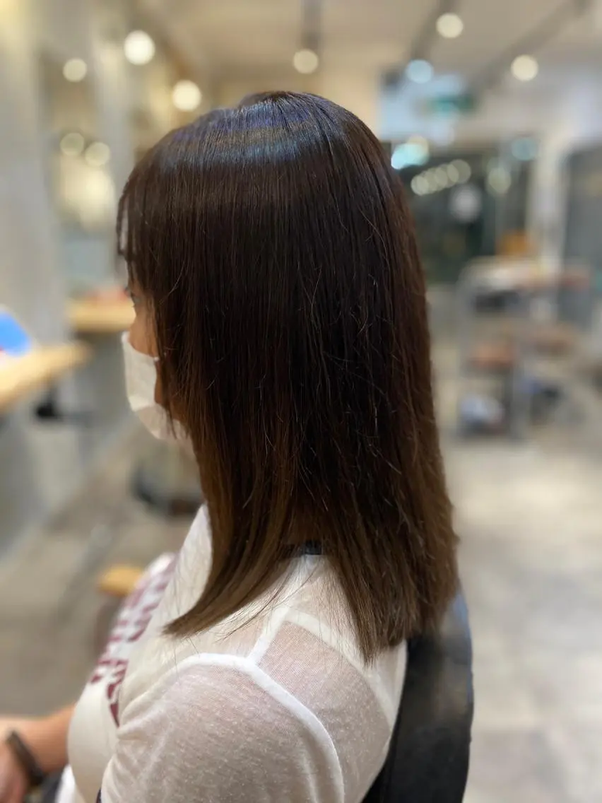 セミロング 小山 奏良のヘアスタイル