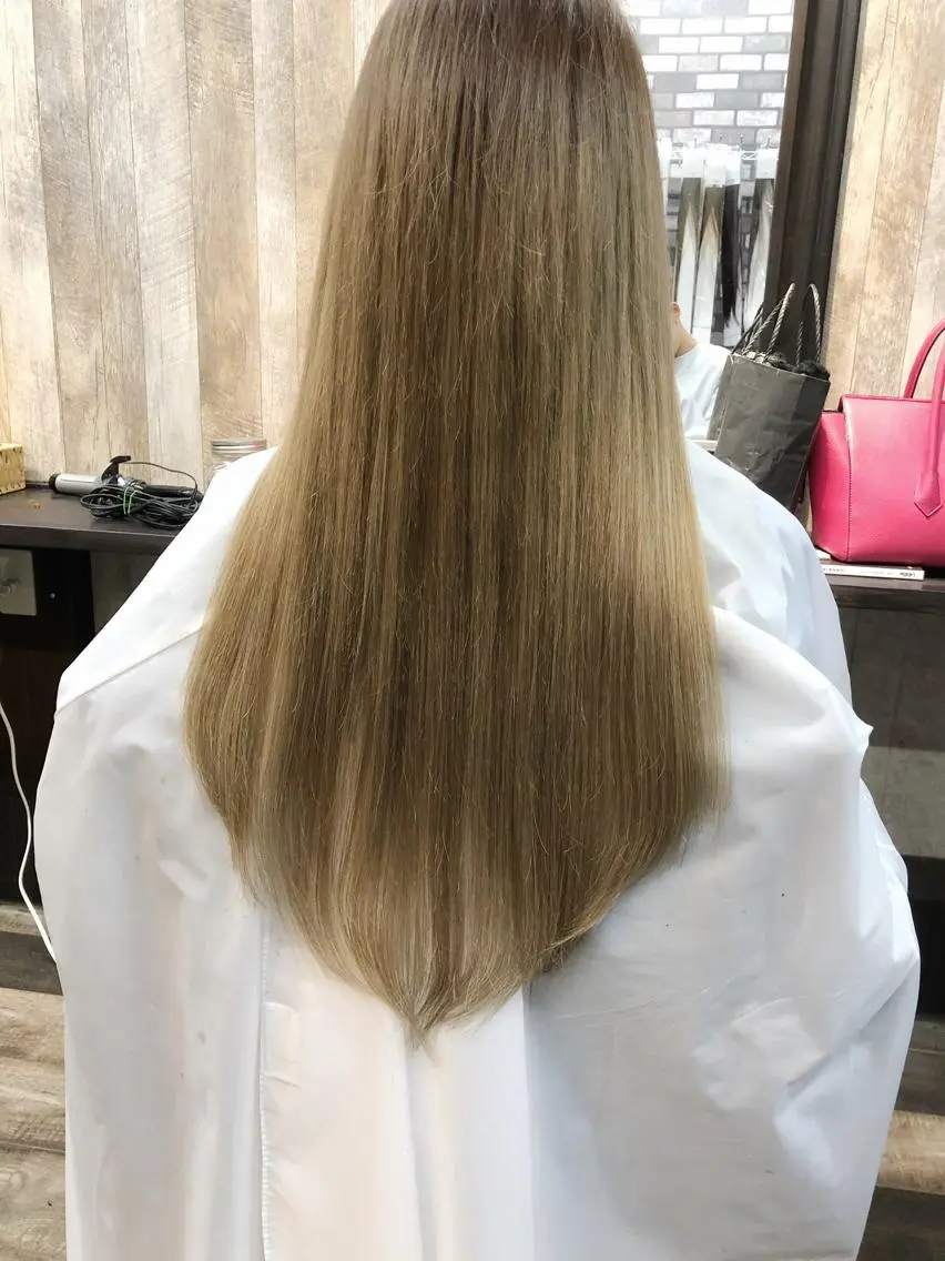 ロング カラー 縮毛矯正 トリートメント ツイスパ/Wカラー ✨RYUのヘアスタイル
