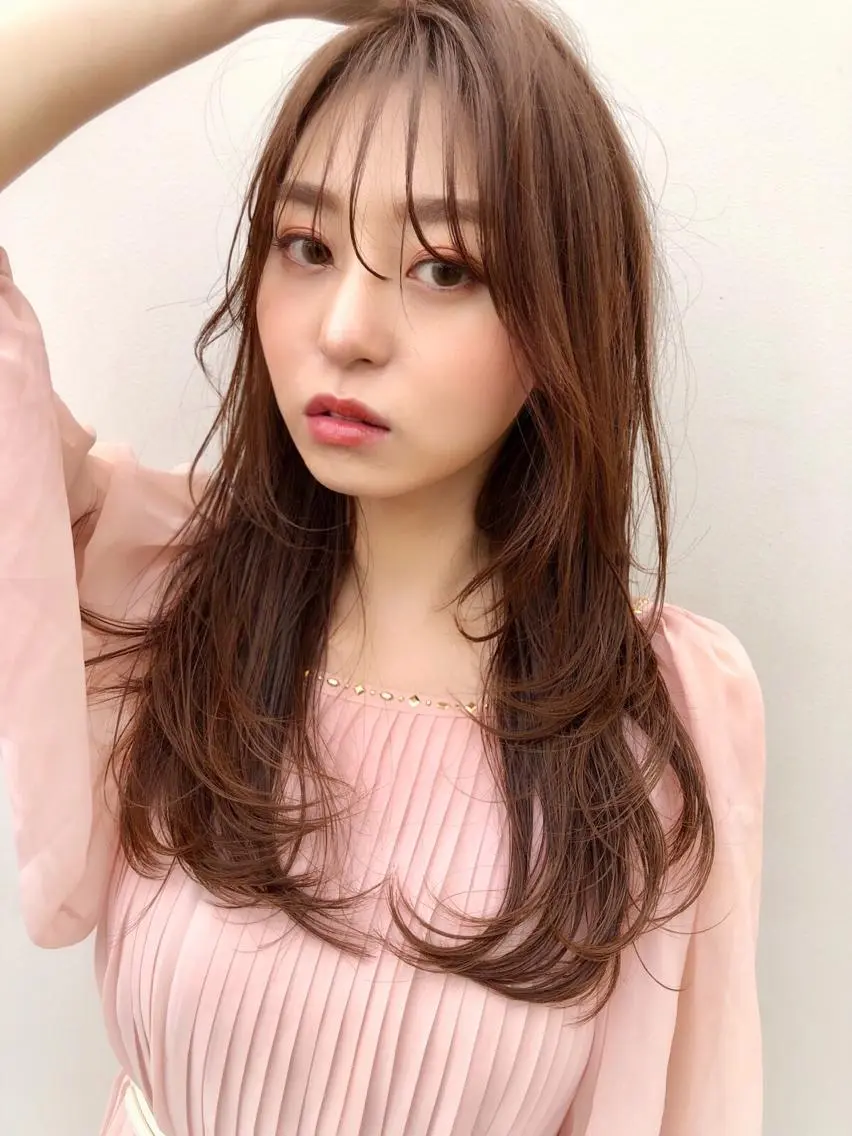 ロング カラー レイヤーカット ロング 似合わせレイヤー 🇰🇷荒木洋文のヘアスタイル