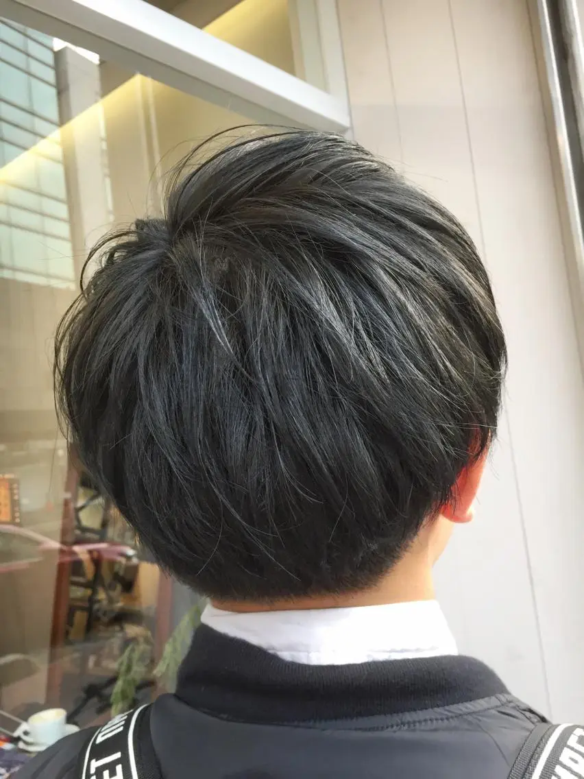 ショート カラー メンズ マッシュ メンズショート 刈り上げ アッシュ ショートヘア ◇おの あすか◇のヘアスタイル
