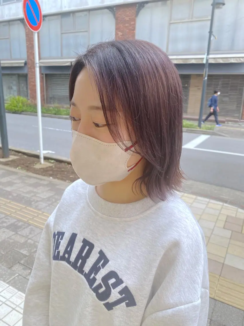 ミディアム カラー ラベンダーカラー ヘアカラー トリートメント ブリーチ/髪質改善 🍀MASAKiのヘアスタイル