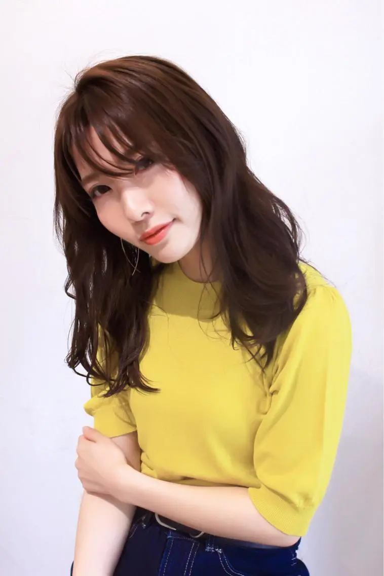 セミロング カラー アメリラブヘアー 土屋　洋平のヘアスタイル