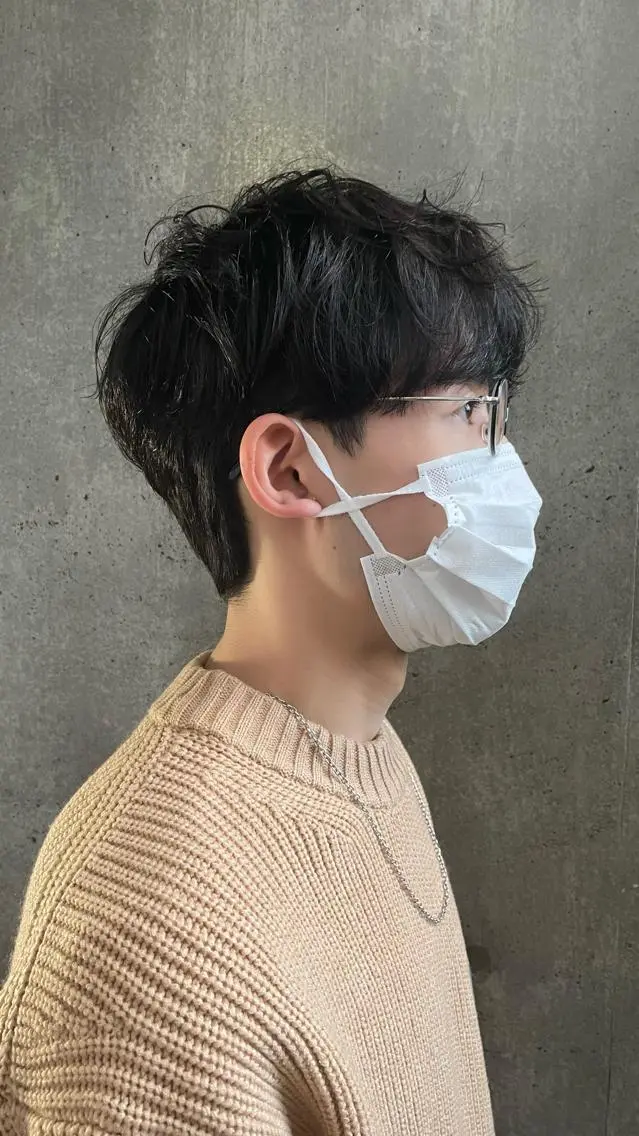 パーマ メンズ もりたみかこ 美容師お休み中のヘアスタイル