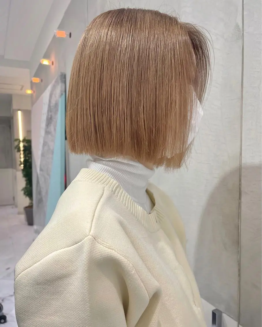 ショート カラー カット ヘアカラー トリートメント ヘアセット minami🪷 暖色カラーのヘアスタイル