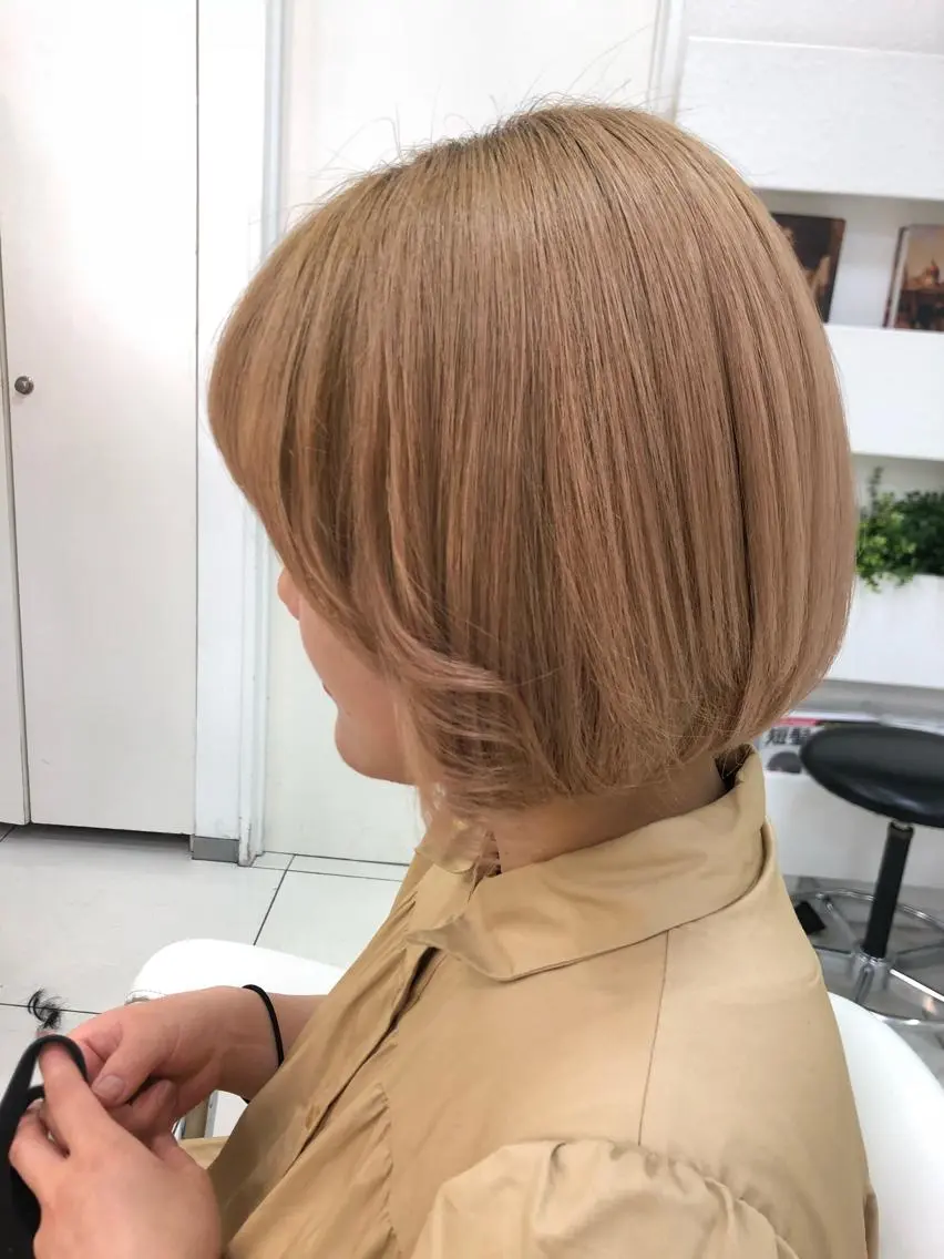 ショート カット ヘアカラー トリートメント 🌼上水流 彩乃🌼のヘアスタイル