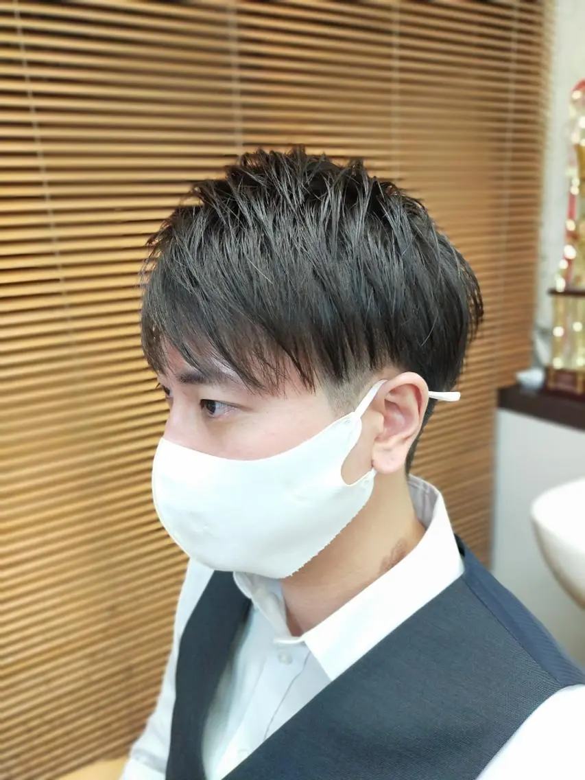 ショート メンズ 男を磨く Barber オオキのヘアスタイル