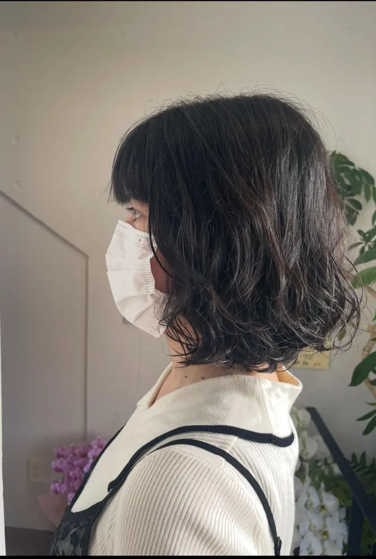 パーマ デジタルパーマ パーマ トリートメント 三浦 仁美のヘアスタイル
