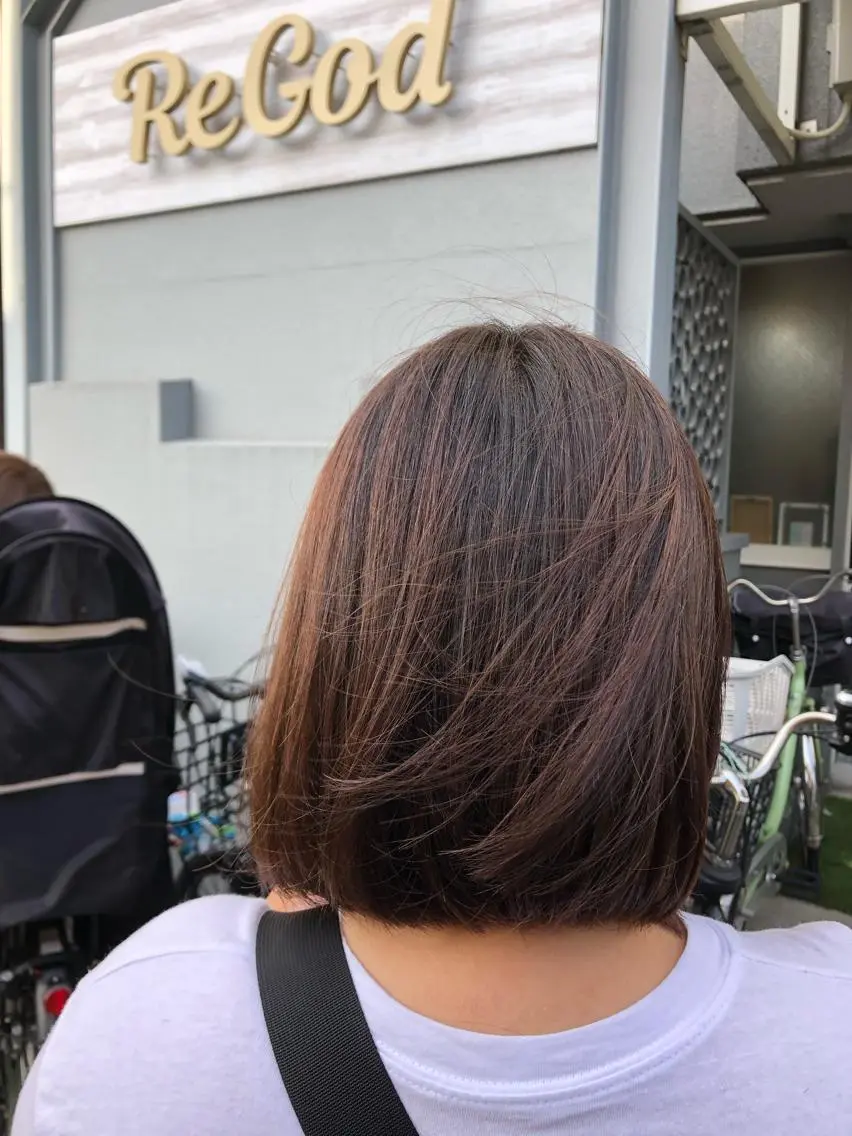 ショート カット ヘアカラー トリートメント 🐆アンドウ チカコ🦓のヘアスタイル