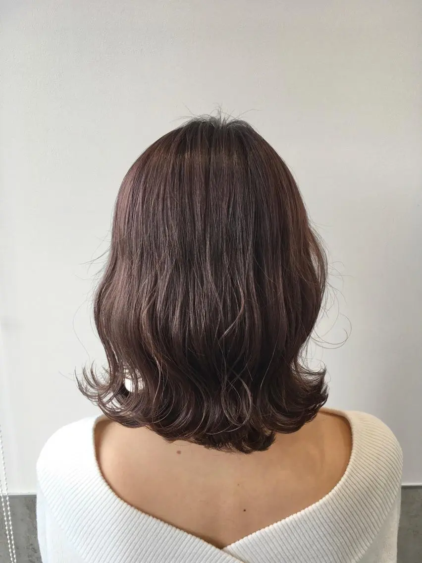 ロング カラー パープルカラー ヘアカラー トリートメント ヘアセット yoshi ☆のヘアスタイル