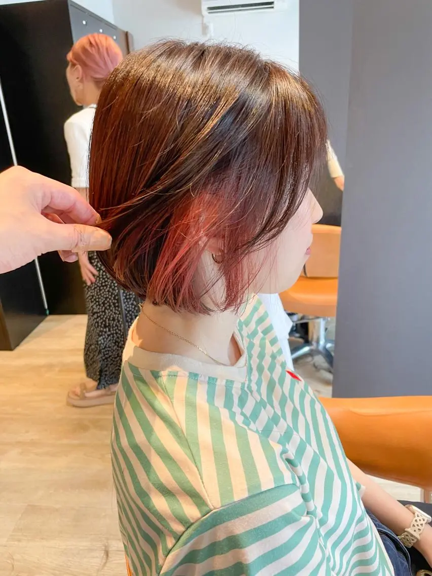 ショート カラー ヘアカラー 髪質改善/ブリーチ 田代 龍我のヘアスタイル