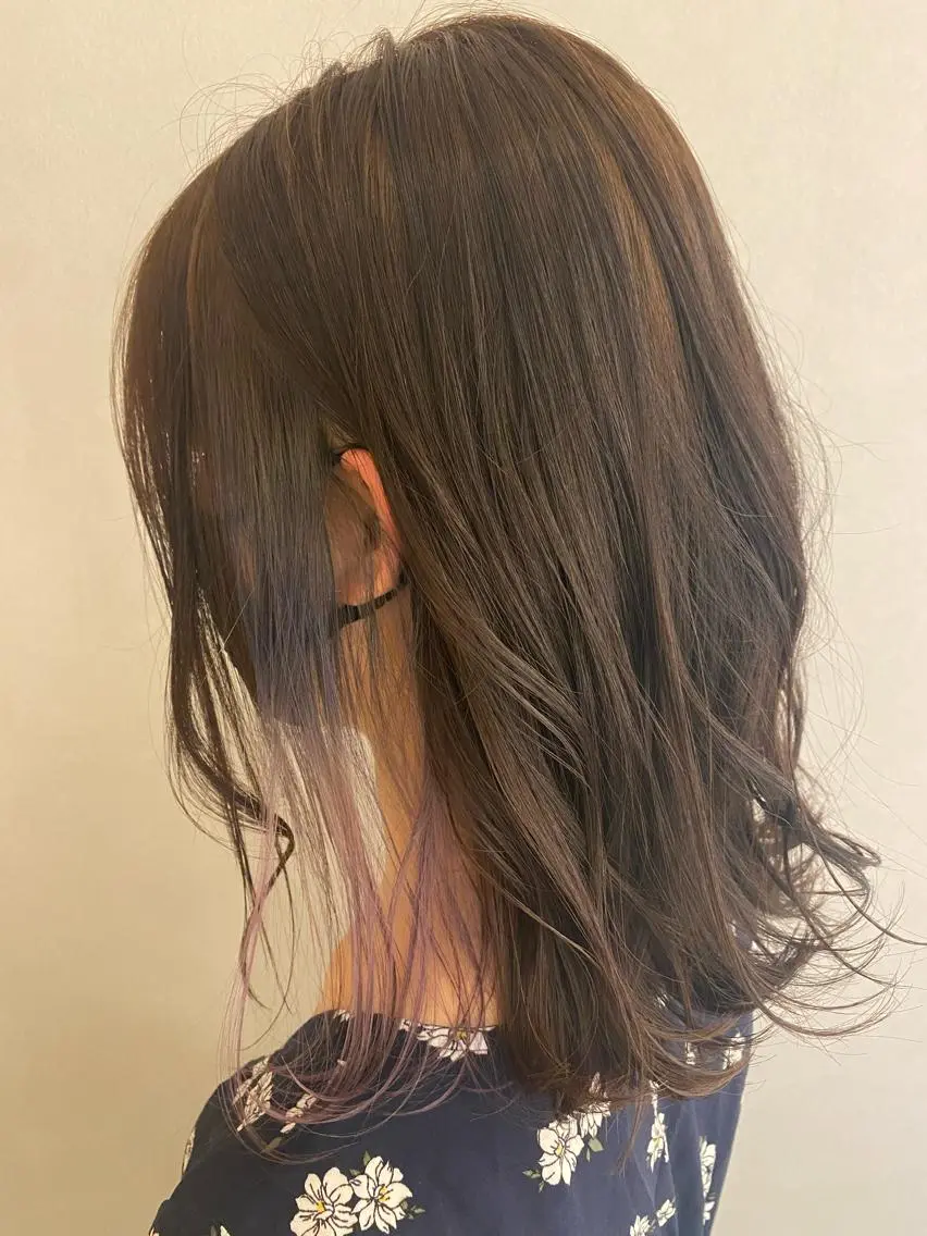 ミディアム unopulir 景山 凌のヘアスタイル