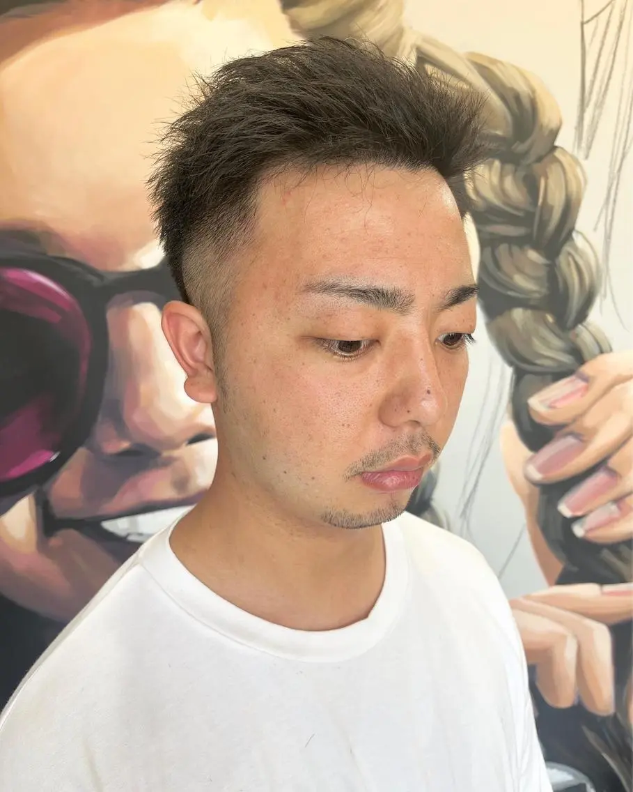 ショート メンズ メンズパーマ 久木原 ゆりのヘアスタイル