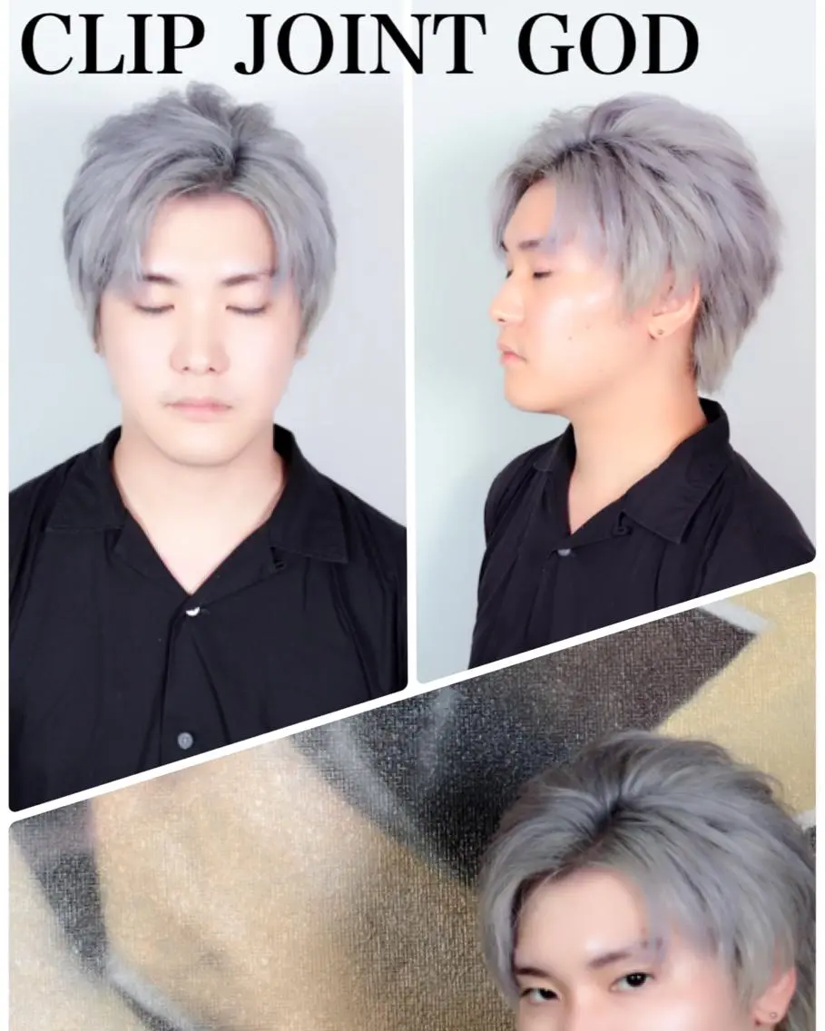 ショート カラー ヘアアレンジ メンズ メンズブリーチ ブリーチ ダブルカラー シルバー ヘアカラー 今泉 周のヘアスタイル