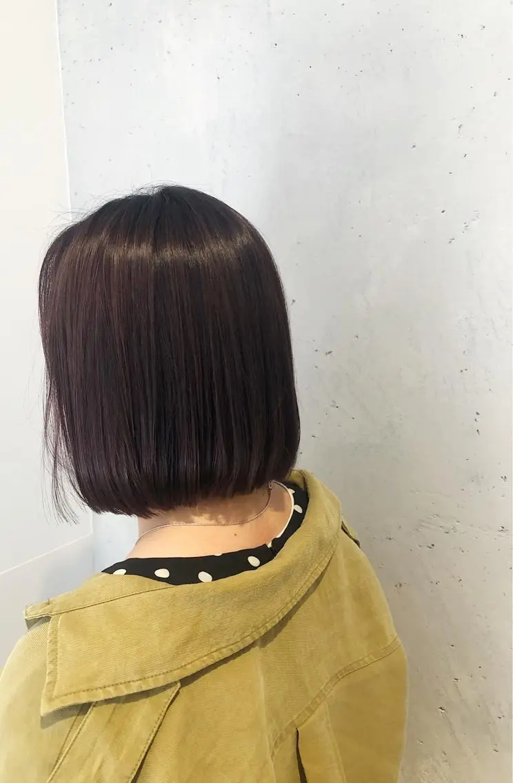 ミディアム カット ヘアカラー トリートメント 髪質改善/顔まわり 石原のヘアスタイル