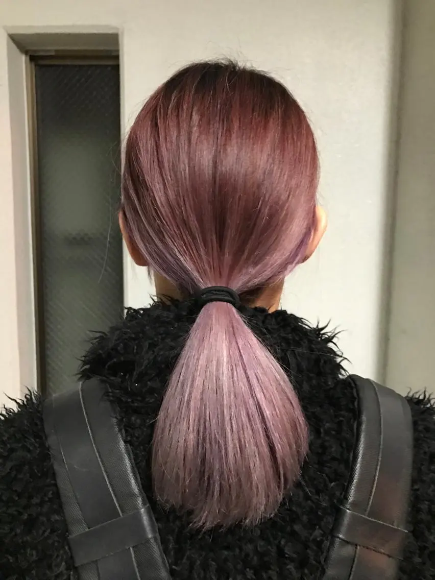 カラー グラデーションカラー ラベンダーカラー 杉浦 彰紀のヘアスタイル