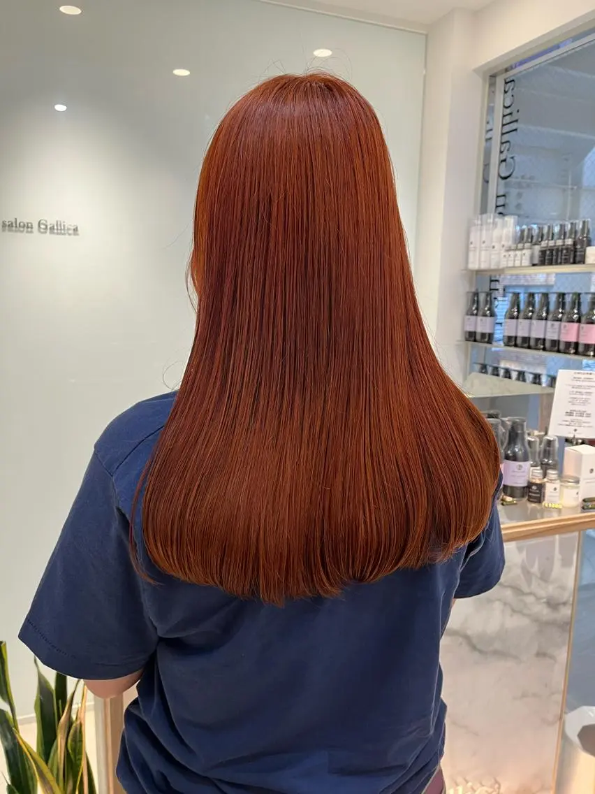 ロング カラー ヘアアレンジ 黒髪 ブリーチ ケアブリーチ カシス ディープラベンダー stylist ◎RUKI.のヘアスタイル