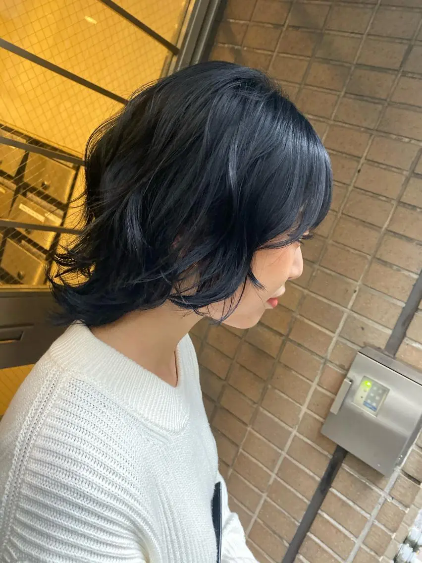 ミディアム カラー 銀座メンズ専門🖤 叶奈々のヘアスタイル