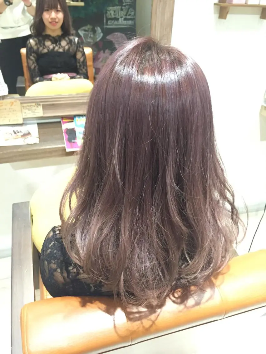 ミディアム セミロング ロング カラー ブリーチ イルミナカラー メンズ指名多数!! 田島史也のヘアスタイル