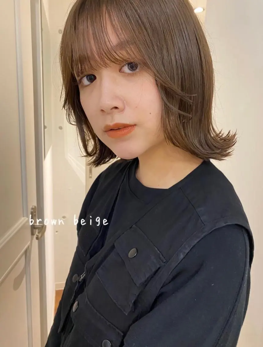 ミディアム カラー カット ヘアカラー トリートメント 似合わせレディース/ メンズ/あゆかのヘアスタイル