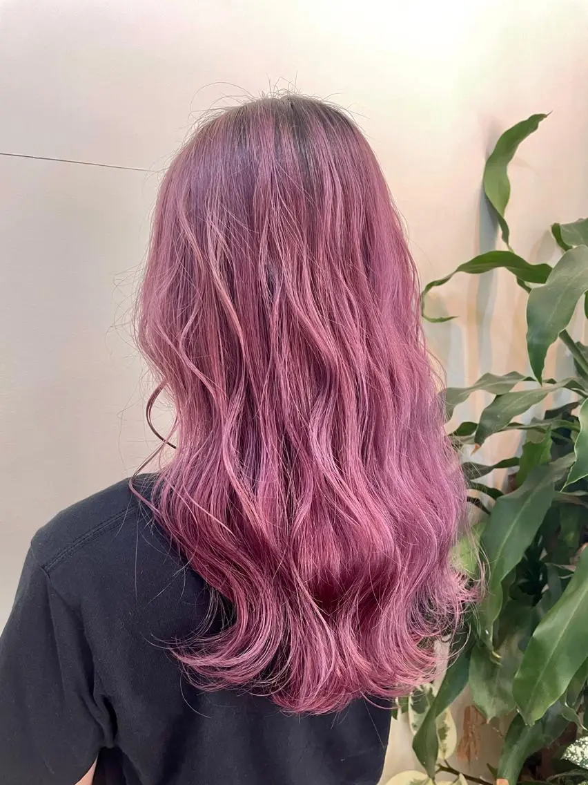 ロング カラー 編み込みエクステ プルエクステ シールエクステ バレイヤージュ ブリーチ ヘアカラー エクステ WEST OLAND加藤圭介のヘアスタイル