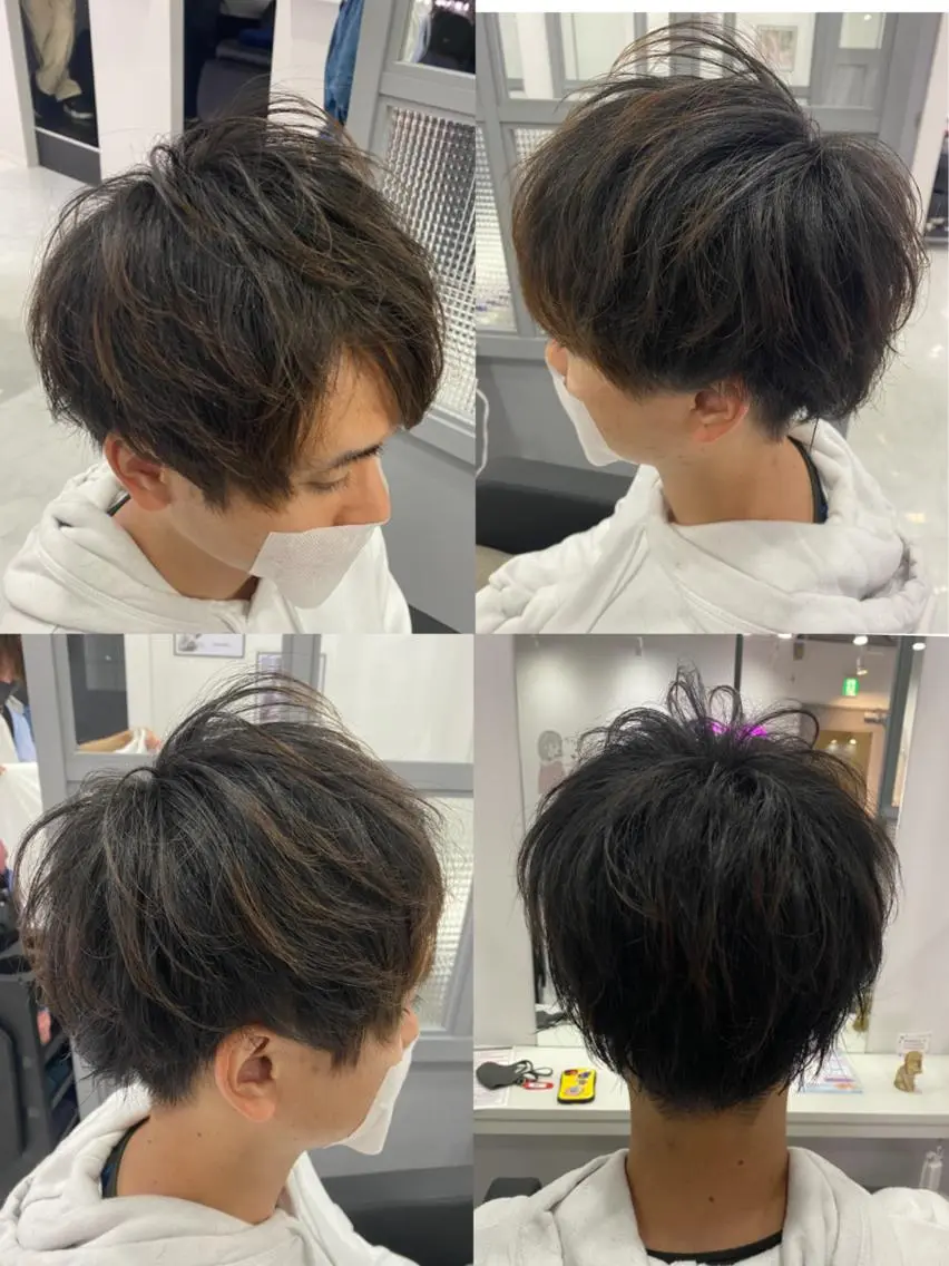ショート メンズ 🔥メンズパーマ 特化 渡辺一翔のヘアスタイル