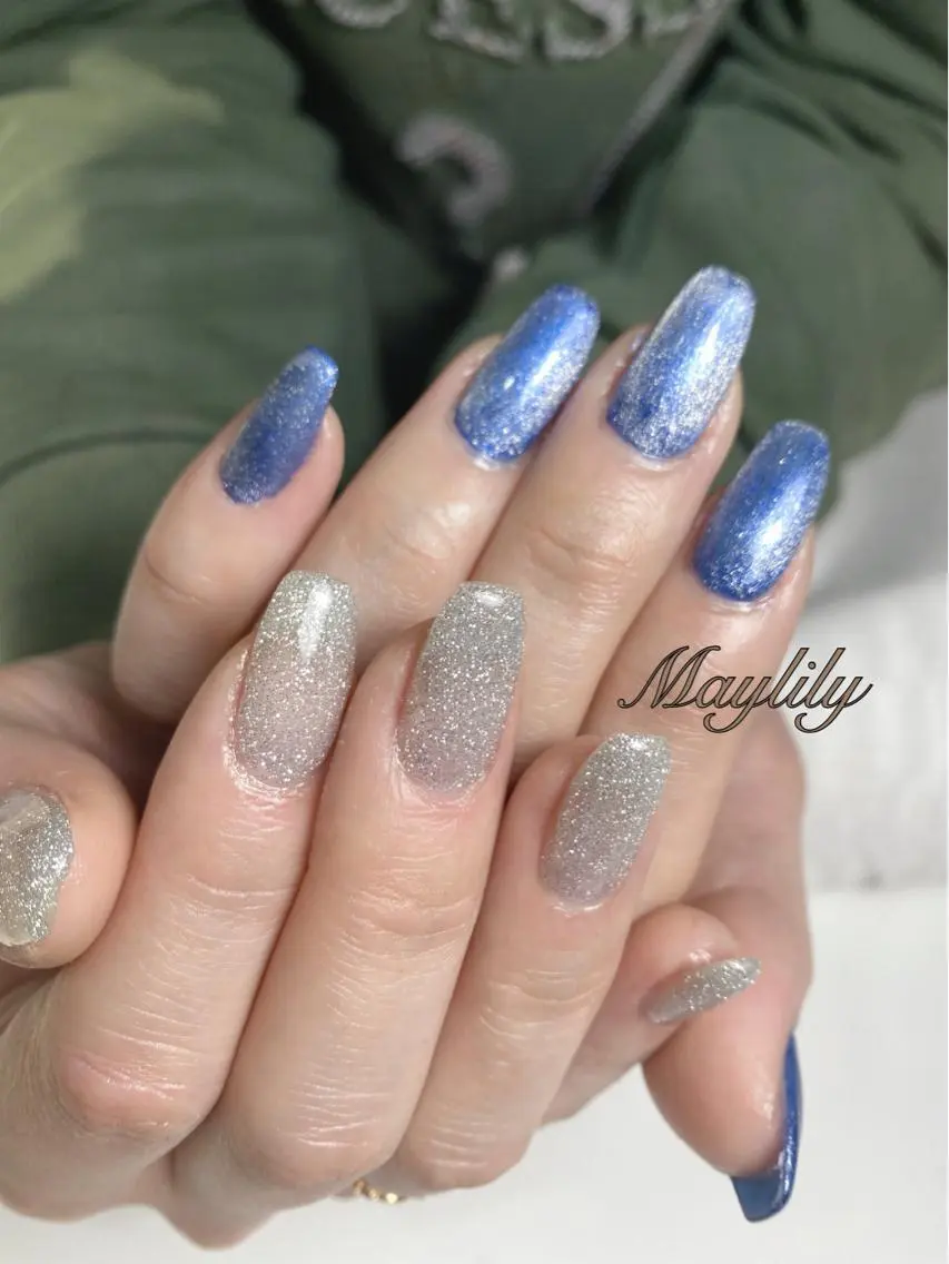 ネイル フラッシュネイル マグネットネイル ハンドネイル Nail salon Maylilyのネイルデザイン