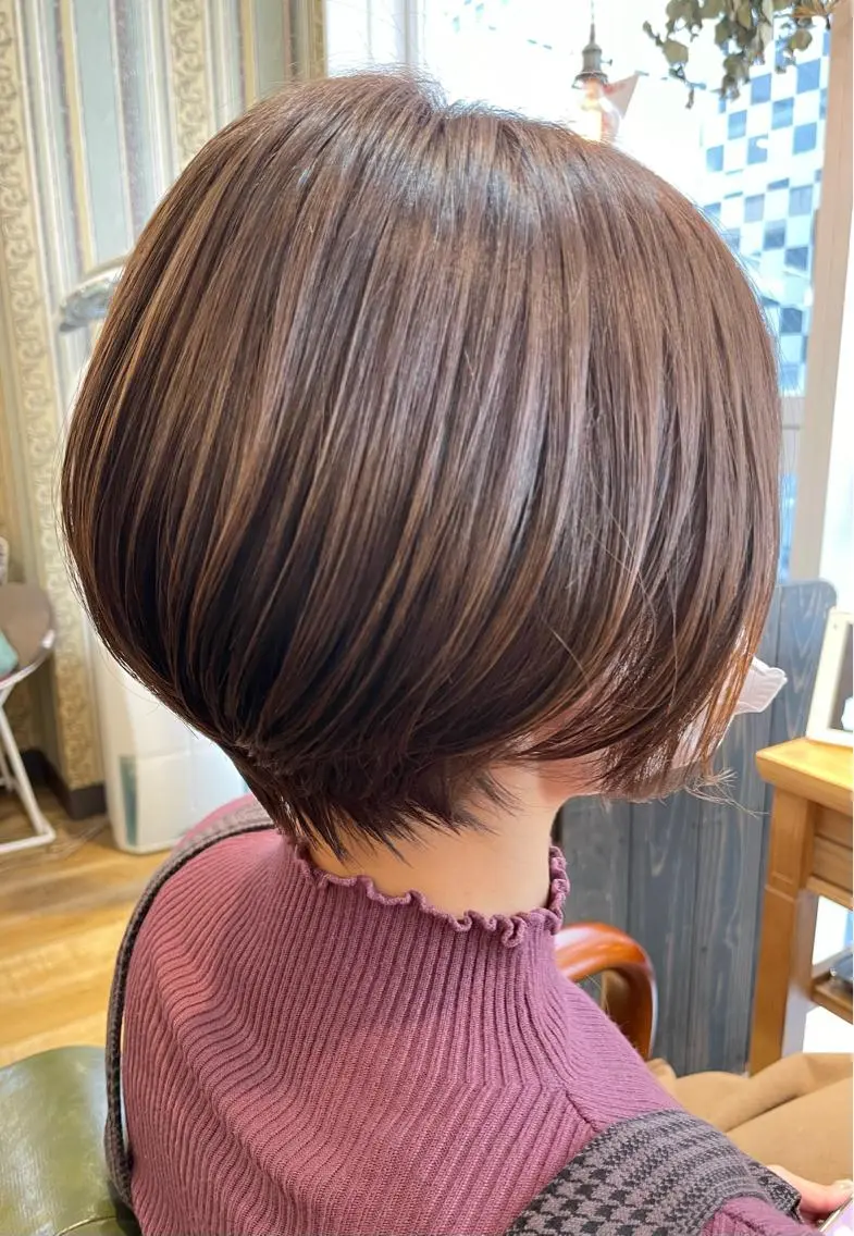 ショート カラー カット ヘアカラー トリートメント 佐藤 美幸のヘアスタイル