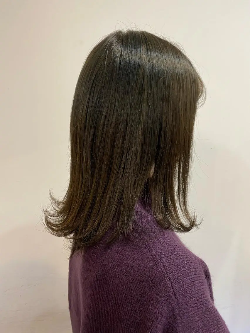 ミディアム カラー ヘアアレンジ satsuki 暖色・ブラウンカラーのヘアスタイル