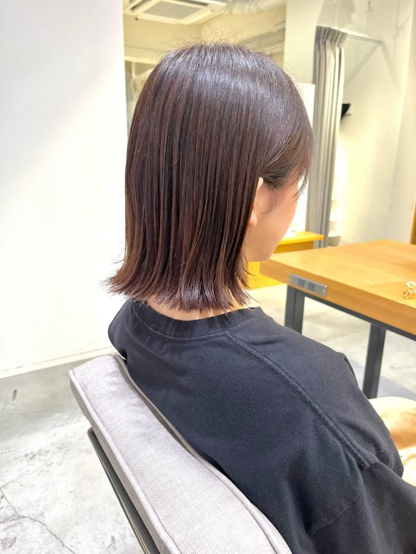 ミディアム カット ヘアカラー 宮永 瑞樹のヘアスタイル