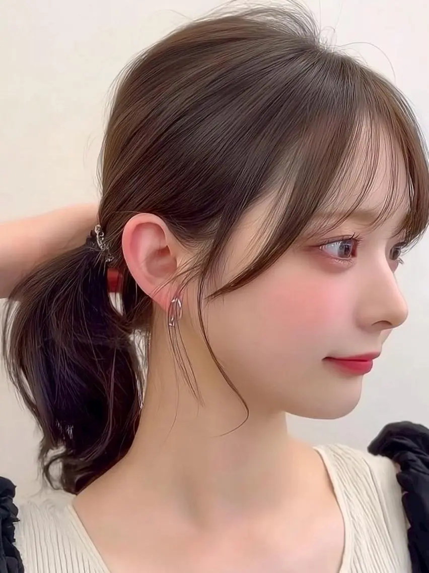 ロング ヘアアレンジ 髪質改善 韓国風ヘア レイヤーカット 似合わせカット シースルーバング カット ヘアカラー Ayumu ／京都/西院のヘアスタイル