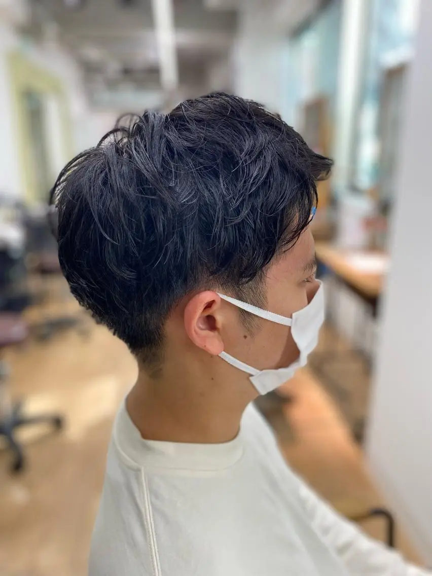 パーマ メンズ 刈り上げ HIRAGA MIKIのヘアスタイル