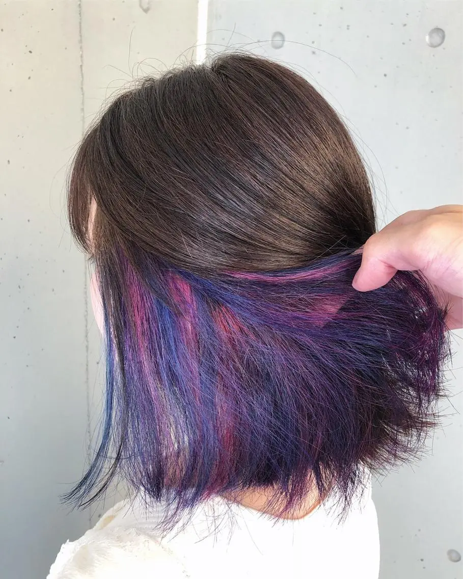 ミディアム カラー パーマ ヘアアレンジ メンズ キッズ ネイル マツエク・マツパ ユニコーンカラー 新宿/髪質改善/ 美髪矯正✨浅江通友のヘアスタイル