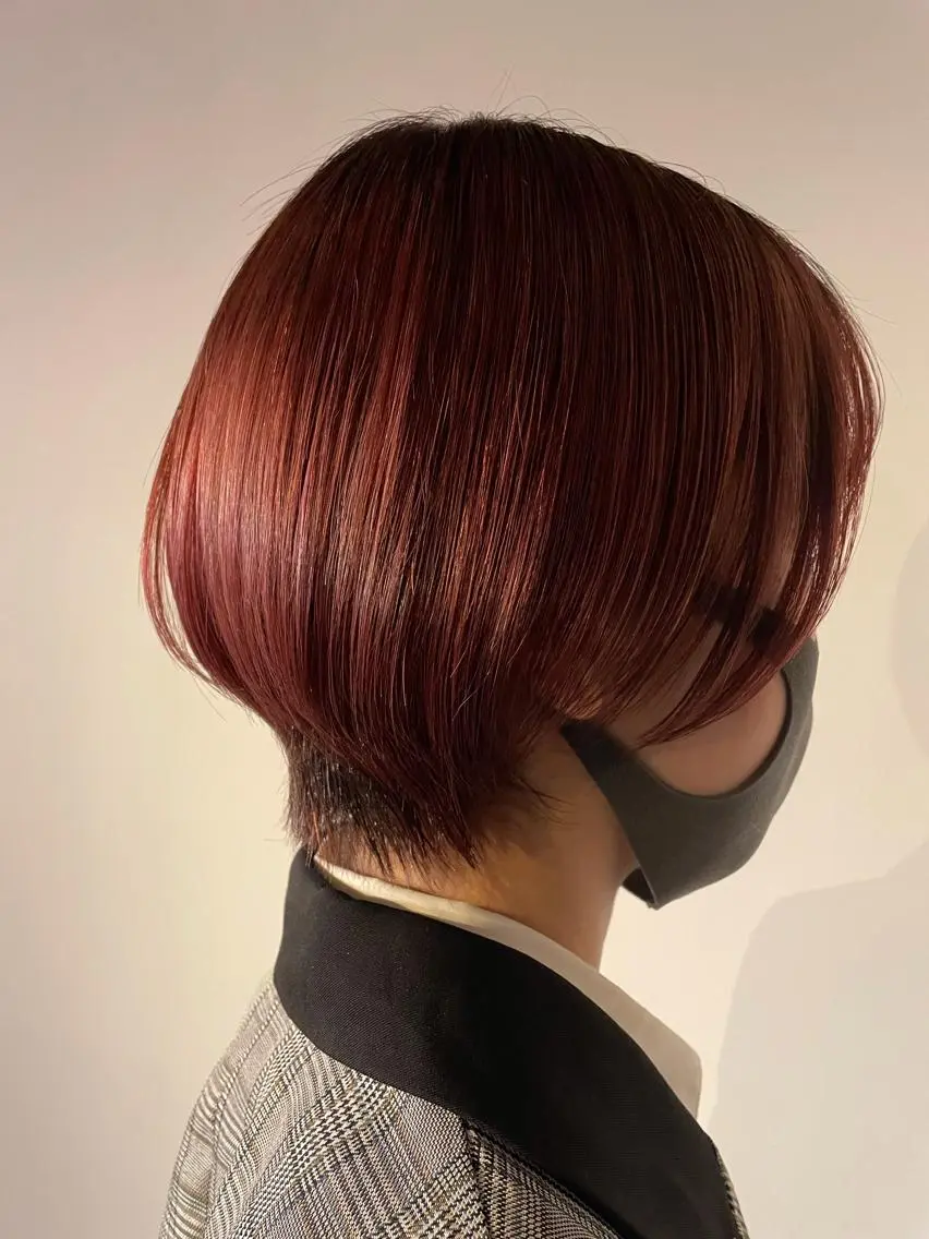 ショート カラー バレイヤージュ ダブルカラー グラデーションカラー ハイライトカラー イルミナカラー カット ヘアカラー トリートメント Luana / 公式 / 大通のヘアスタイル