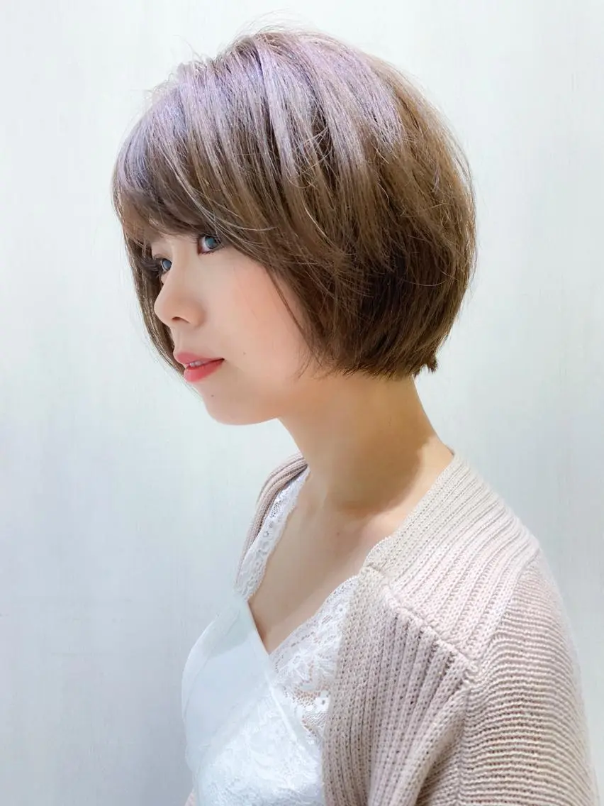 ショート ショートボブ ボブ ショートヘア ヘアカラー トリートメント 内藤　宏紀 tidasmileのヘアスタイル